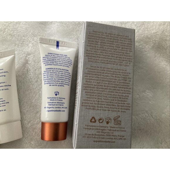 Augustinus Bader Lot 2: The CREAM Face + BODY W/TFC8 ~10ml / 0.33 oz each NIB - Picture 5 of 7